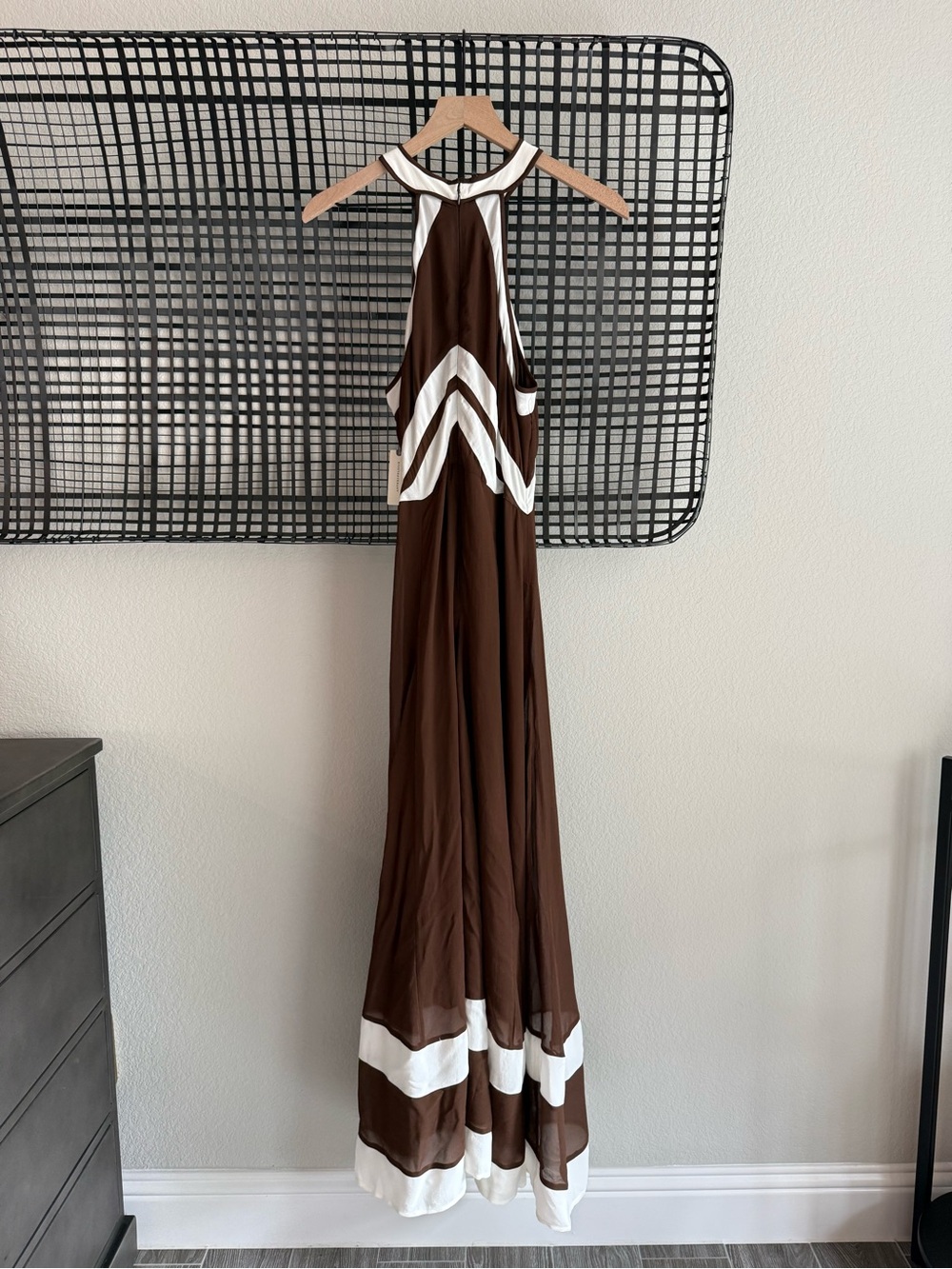 Anthropologie Halter Maxi Dress brown - Picture 8 of 8